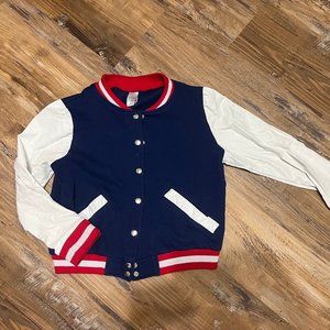 Girls varsity letterman jacket costume